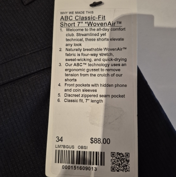 Lululemon ABC Classic Fit 7" Shorts - Picture 4 of 6
